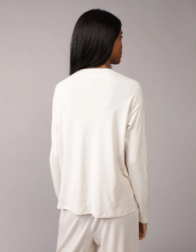 American Eagle AE Plush Long-Sleeve T-Shirt